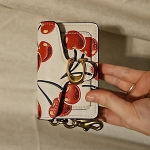 Coach Cherry Print Charm Bag